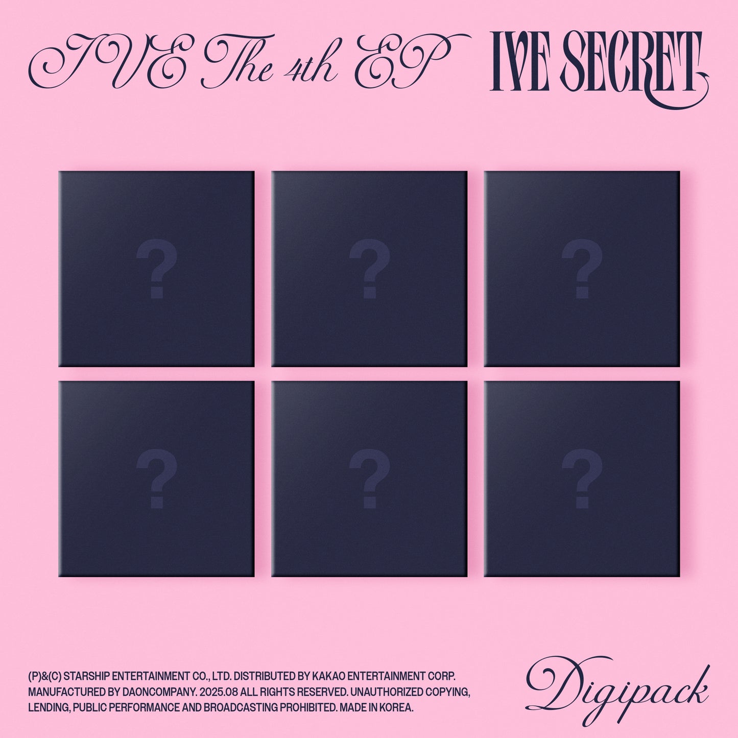 (DIGIPACK) IVE THE 4th EP IVE SECRET