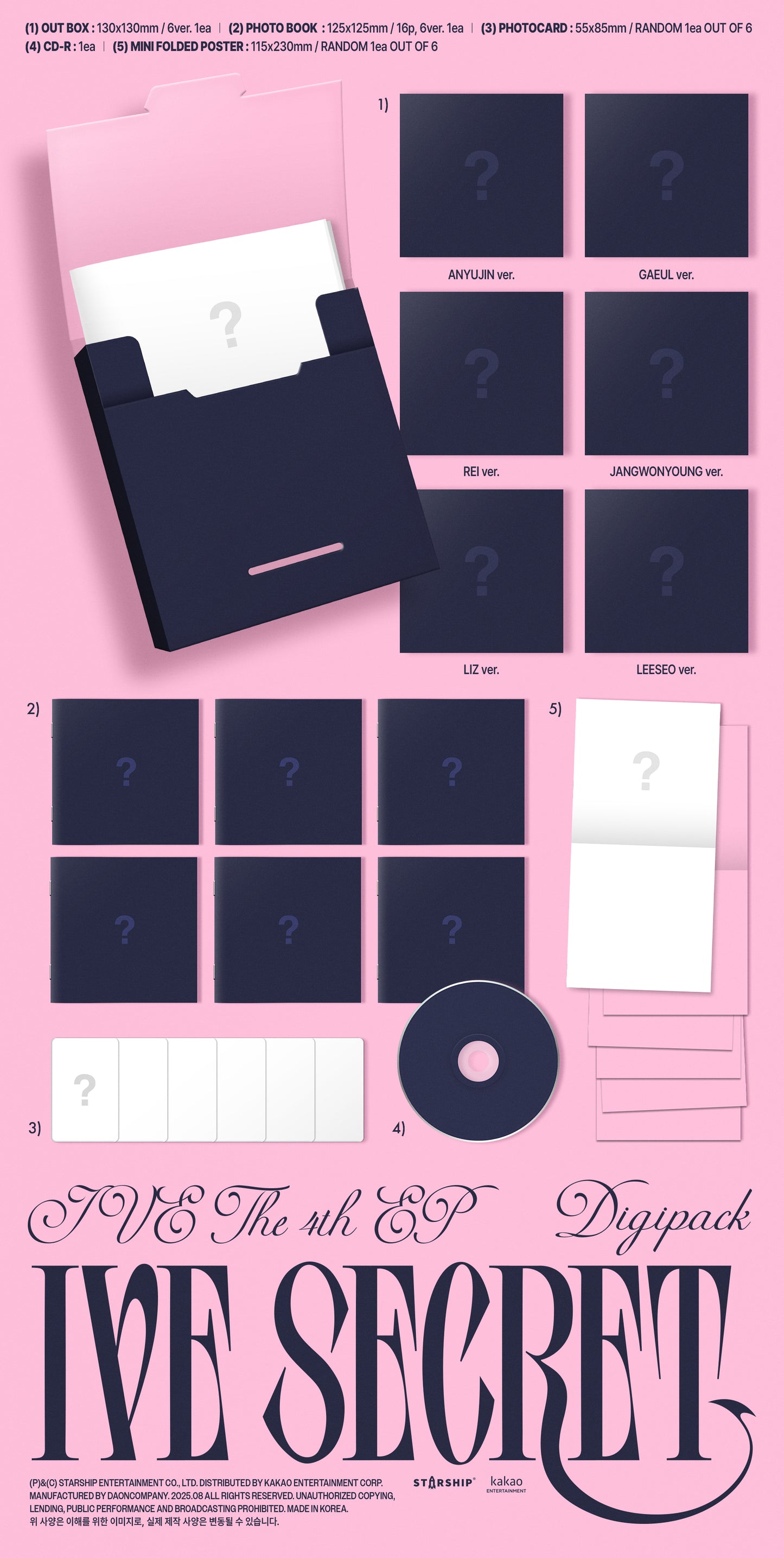 (DIGIPACK) IVE THE 4th EP IVE SECRET