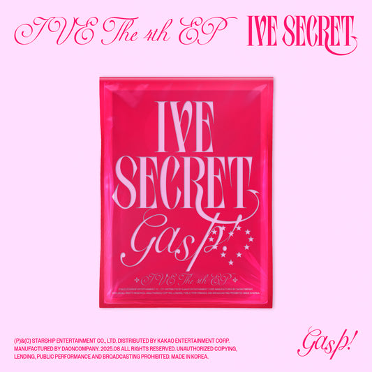 (Gasp! ver.) IVE THE 4th EP IVE SECRET (D2C Signed Exclusive)